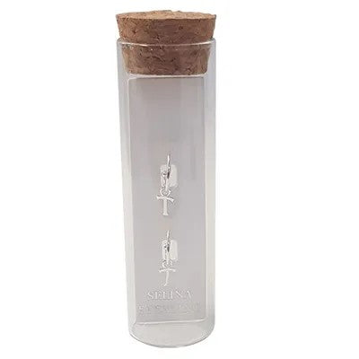 Huggie Letter Earring - Silver